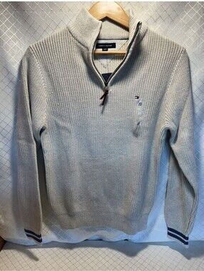 Tommy Hilfiger Fall Basic 1/4 Zip Mockneck Sweater NWT XS